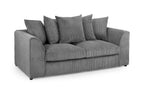 Leaf Jumbo Sofa Grey 3 Seater
