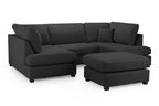 Eden Classic Sofa Black U Shape Corner
