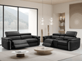Snug Electric Recliner Sofa Black 3+2 Set - Sofa Sloth