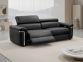 Snug Electric Recliner Sofa Black 3 Seater - Sofa Sloth
