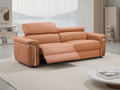 Snug Electric Recliner Sofa Tan 3 Seater - Sofa Sloth
