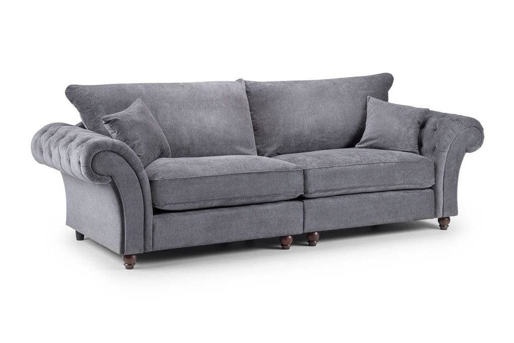 Vista Fullback Sofa Grey 4 Seater