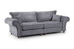 Vista Fullback Sofa Grey 4 Seater