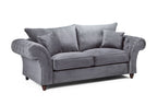 Vista Fullback Sofa Grey 3 Seater