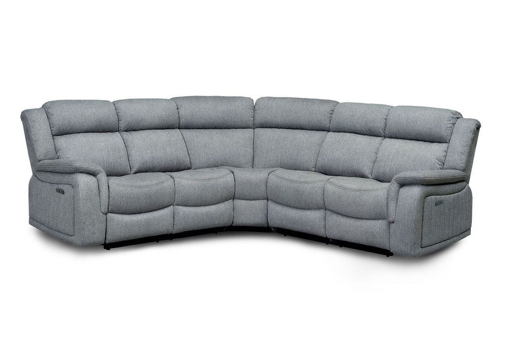 Monte Electric Recliner Sofa Grey Large Corner