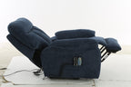 Glide Rise and Recline Massage Chair Blue