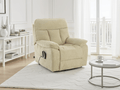 Glide Rise and Recline Massage Chair Beige - Sofa Sloth