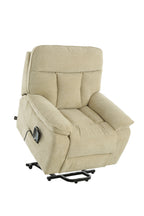 Glide Rise and Recline Massage Chair Beige - Sofa Sloth