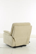 Glide Rise and Recline Massage Chair Beige - Sofa Sloth