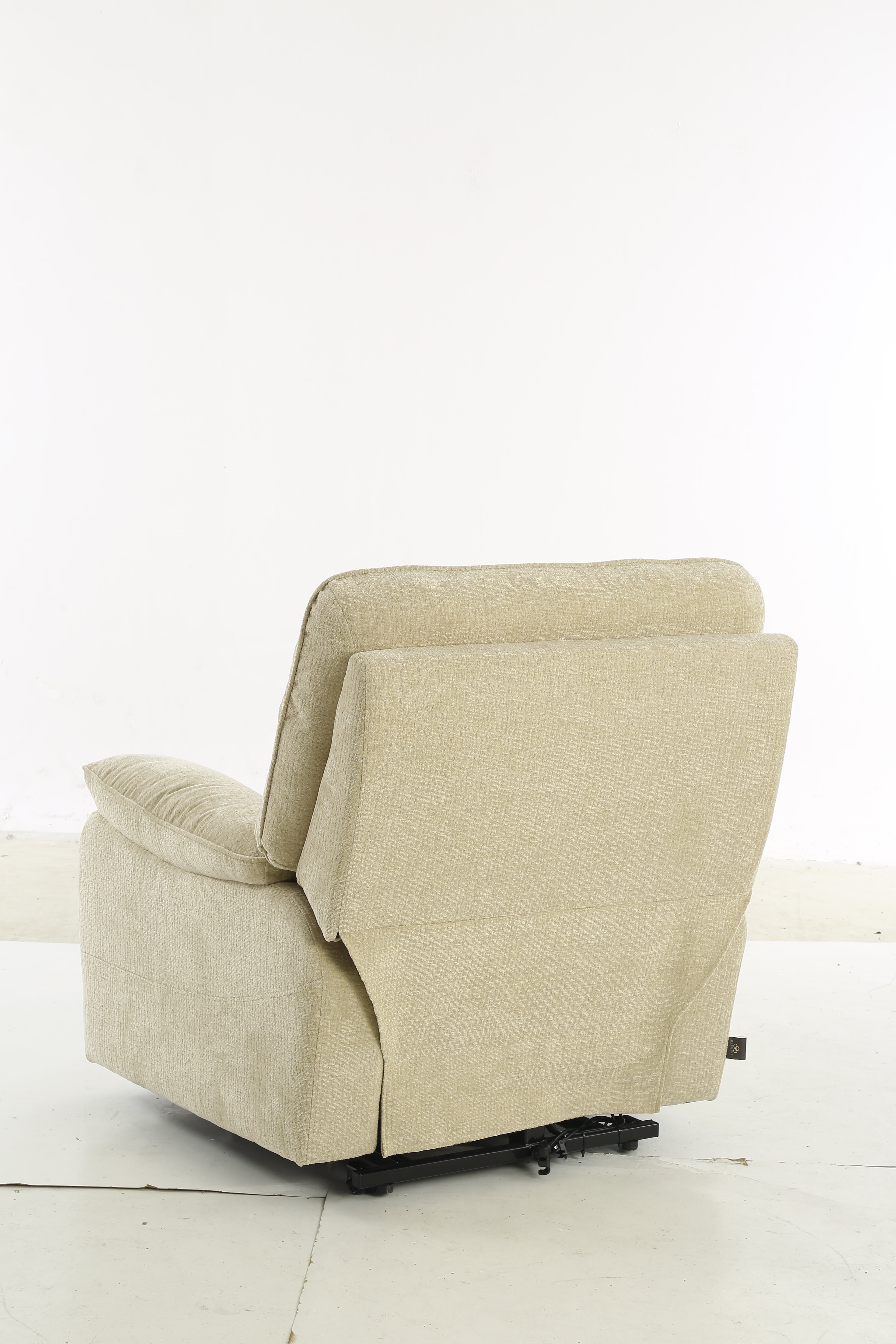 Glide Rise and Recline Massage Chair Beige - Sofa Sloth
