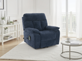 Glide Rise and Recline Massage Chair Blue
