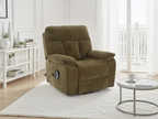 Glide Rise and Recline Massage Chair Brown