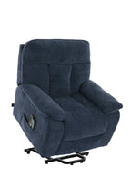 Glide Rise and Recline Massage Chair Blue