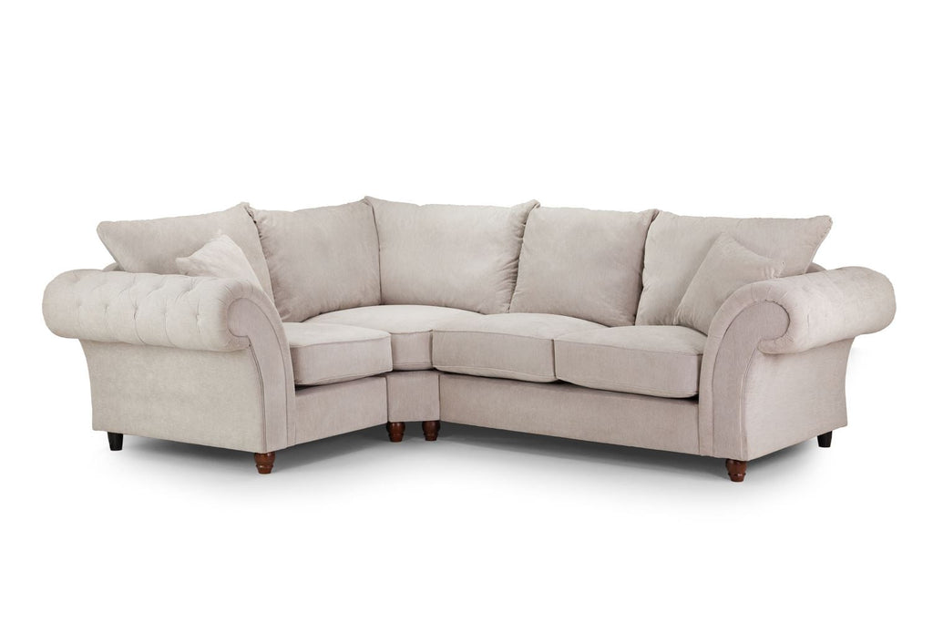 Vista Fullback Sofa Stone Left Hand Facing Corner