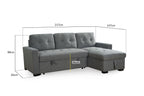 Branch Sofabed Grey Universal Corner