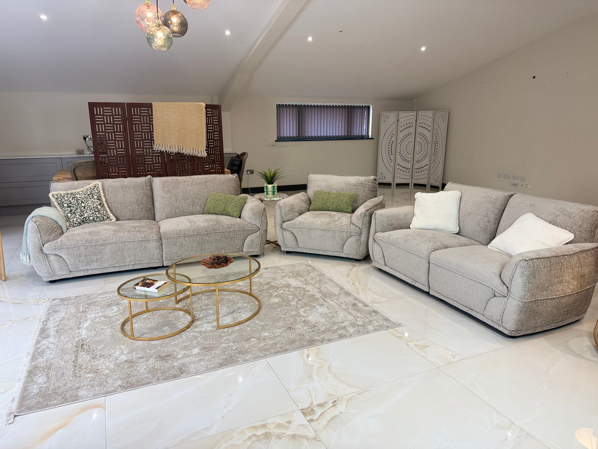 Cozee Sofa Beige 3+2 Set - Sofa Sloth