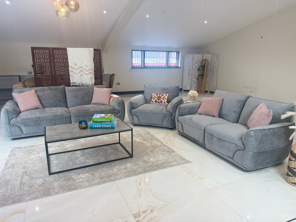 Cozee Sofa Grey 3+2 Set - Sofa Sloth