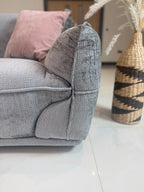 Cozee Sofa Grey Armchair - Sofa Sloth