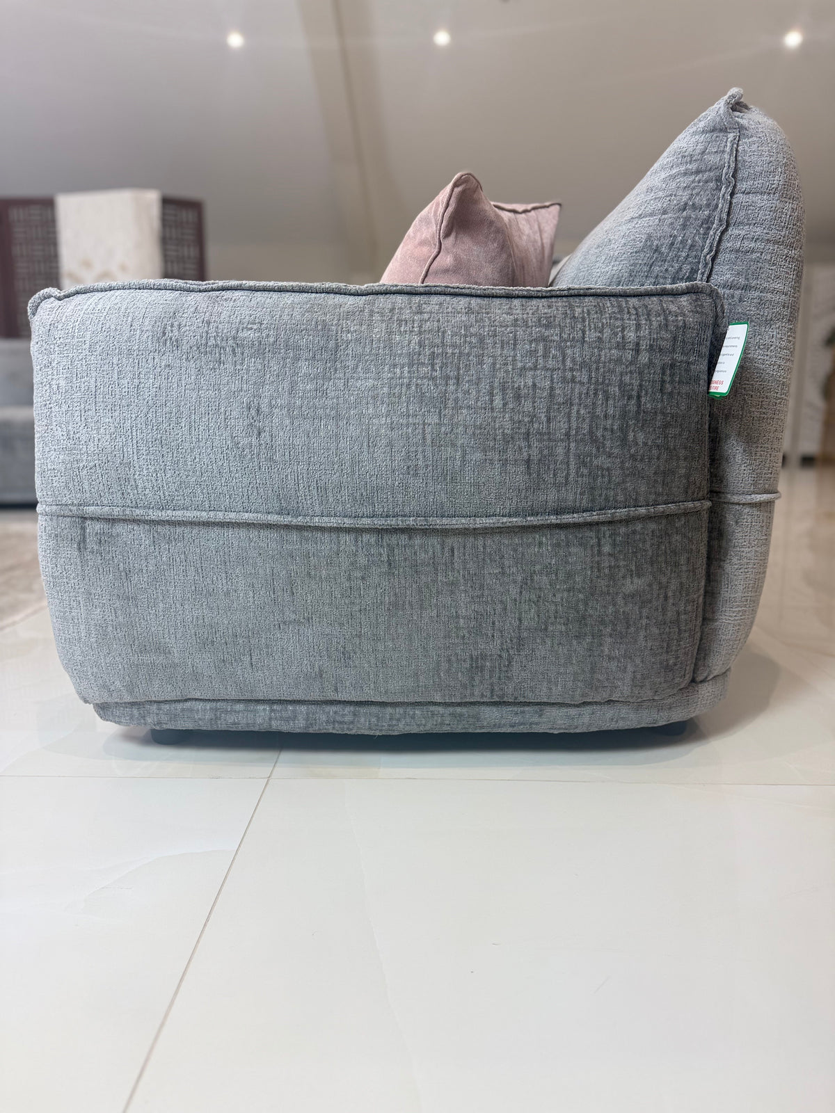 Cozee Sofa Grey Armchair - Sofa Sloth