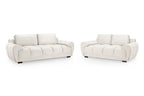 Cloud Sofa Cream 3+2 Set - Sofa Sloth