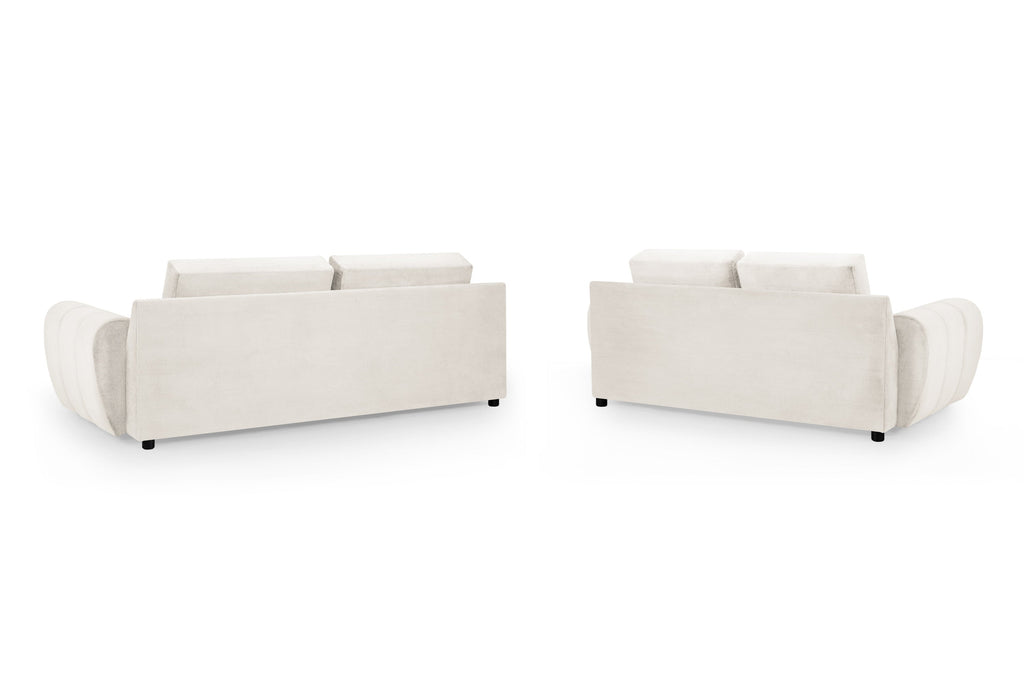 Cloud Sofa Cream 3+2 Set - Sofa Sloth