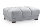 Cloud Sofa Grey Footstool - Sofa Sloth
