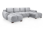 Cloud Sofa Grey U Shape Corner