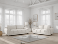 Cloud Sofa Cream 3+2 Set - Sofa Sloth