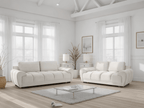 Cloud Sofa Cream 3+2 Set - Sofa Sloth