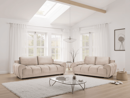 Cloud Sofa Mocha 3+2 Set - Sofa Sloth