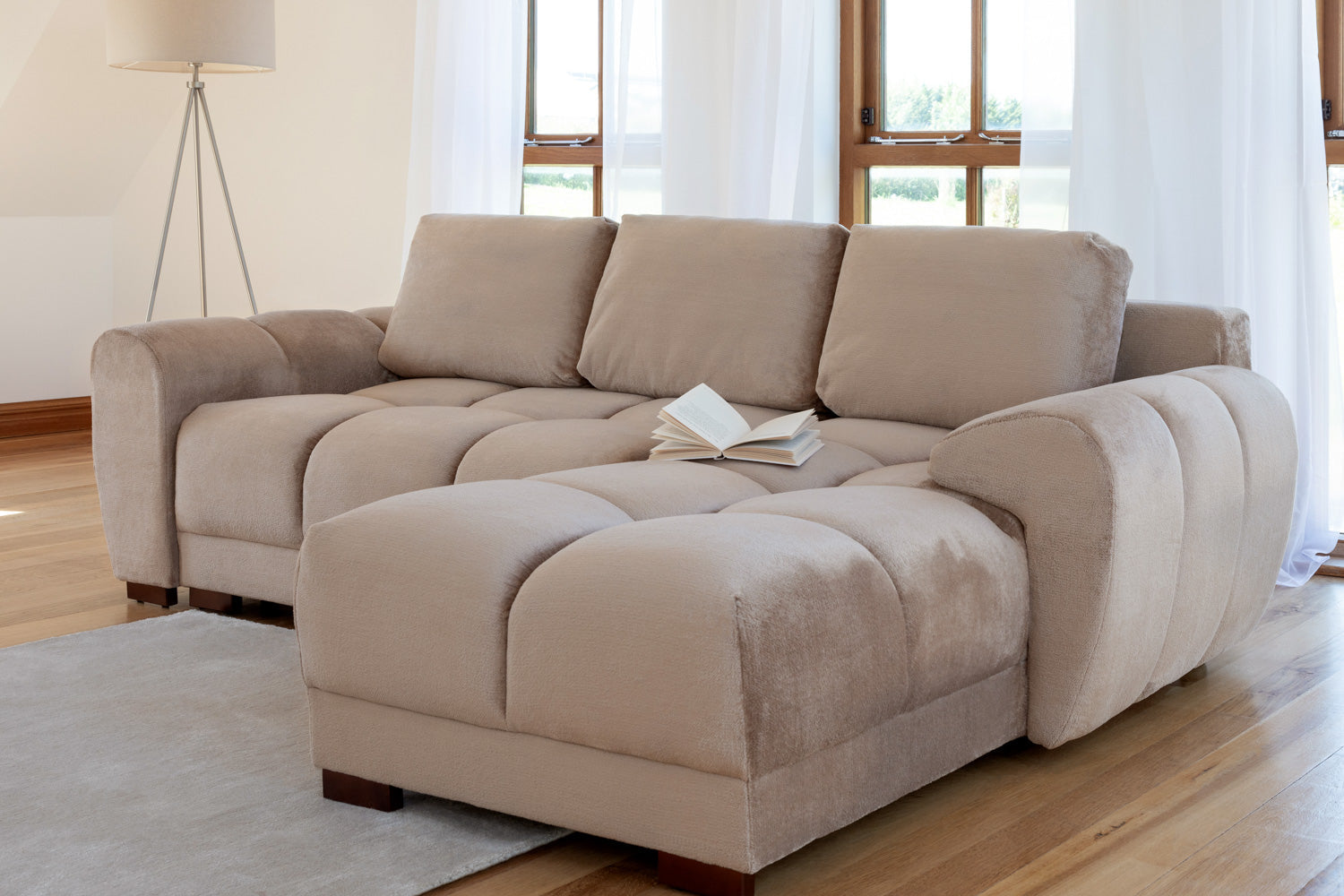 Cloud Sofabed Mocha Universal Corner