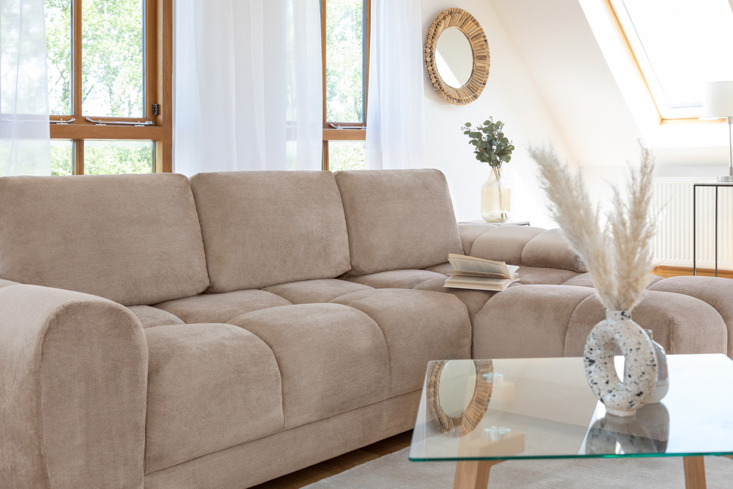 Cloud Sofabed Mocha Universal Corner