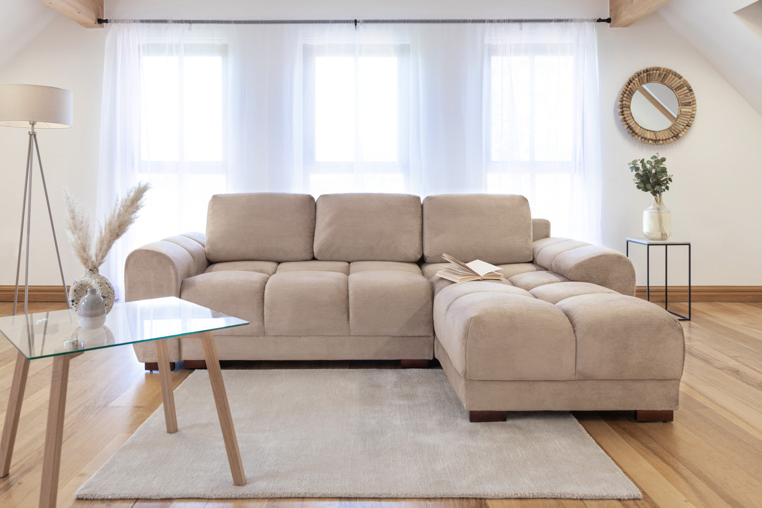 Cloud Sofabed Mocha Universal Corner