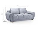 Cloud Sofa Grey 2 Seater