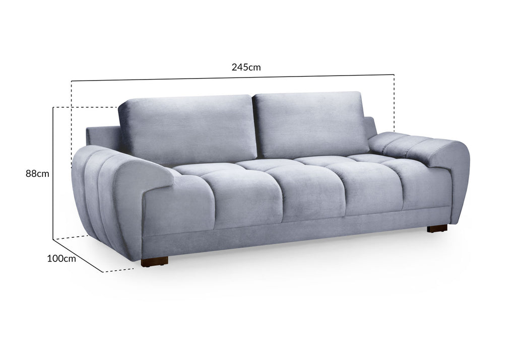 Cloud Sofa Grey 3 Seater