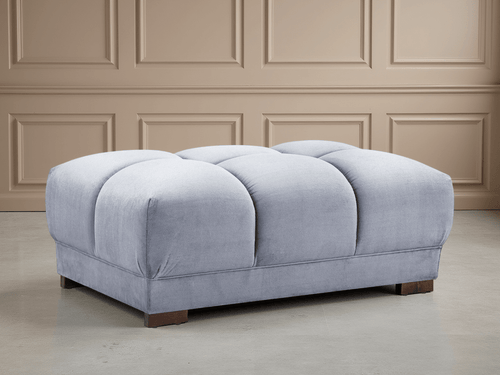 Cloud Sofa Grey Footstool - Sofa Sloth