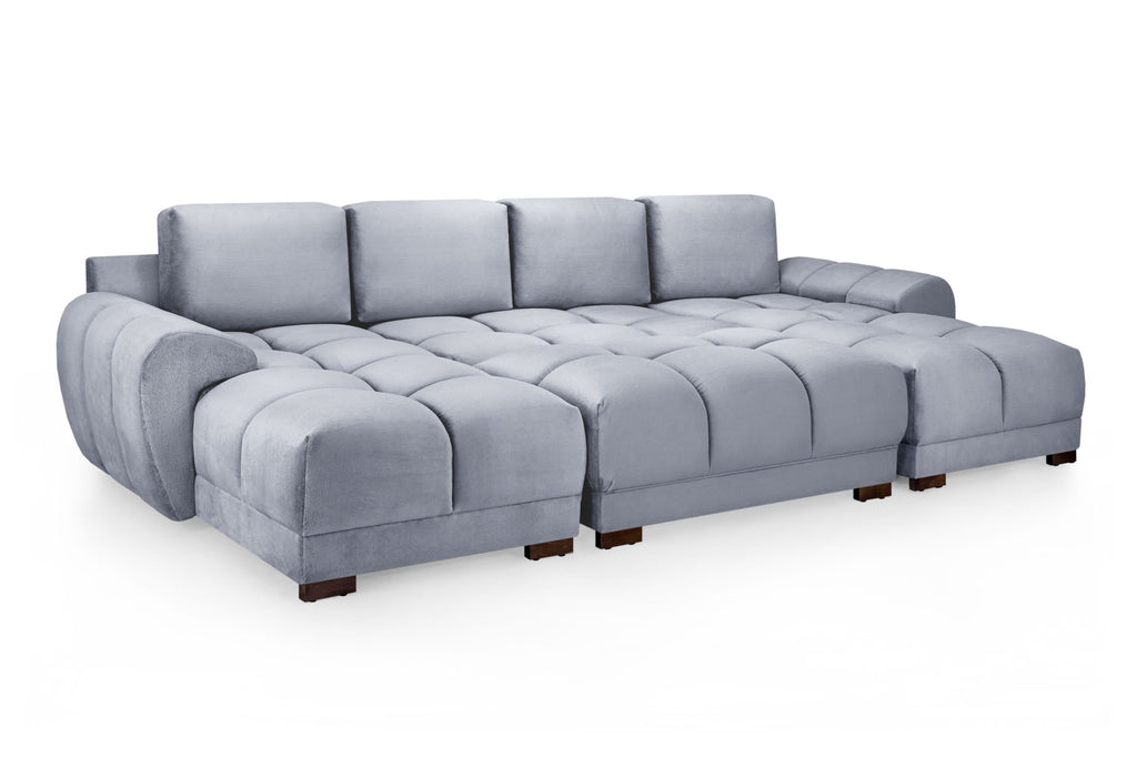 Cloud Sofa Grey U Shape Corner