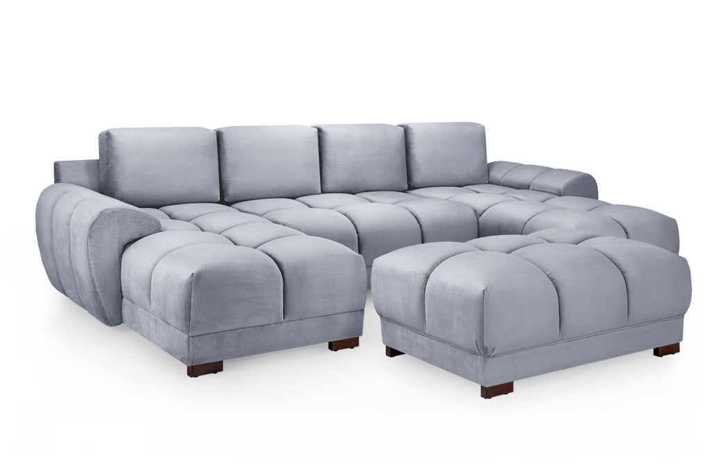 Cloud Sofa Grey U Shape Corner