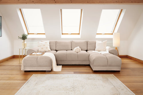 Cloud Sofa Mocha U Shape Corner