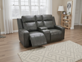 Coco Electric Recliner Sofa Grey 2 Seater