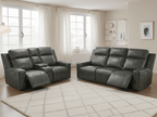 Coco Electric Recliner Sofa Grey 3+2 Set - Sofa Sloth