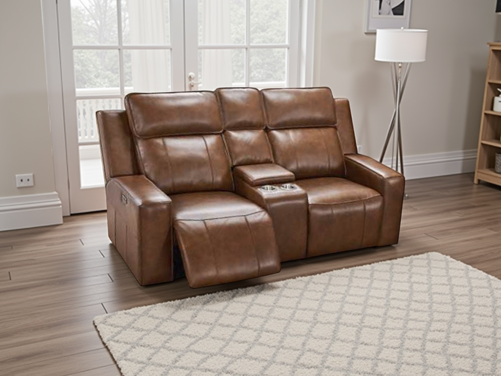 Coco Electric Recliner Sofa Brown 2 Seater