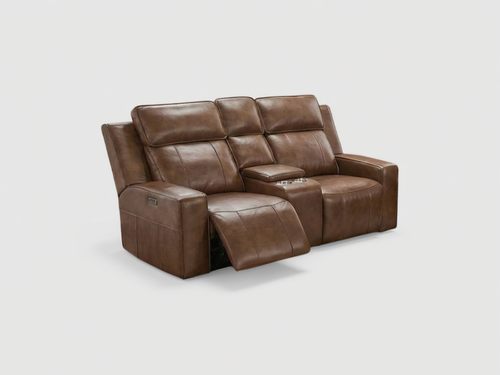 Coco Electric Recliner Sofa Brown 2 Seater