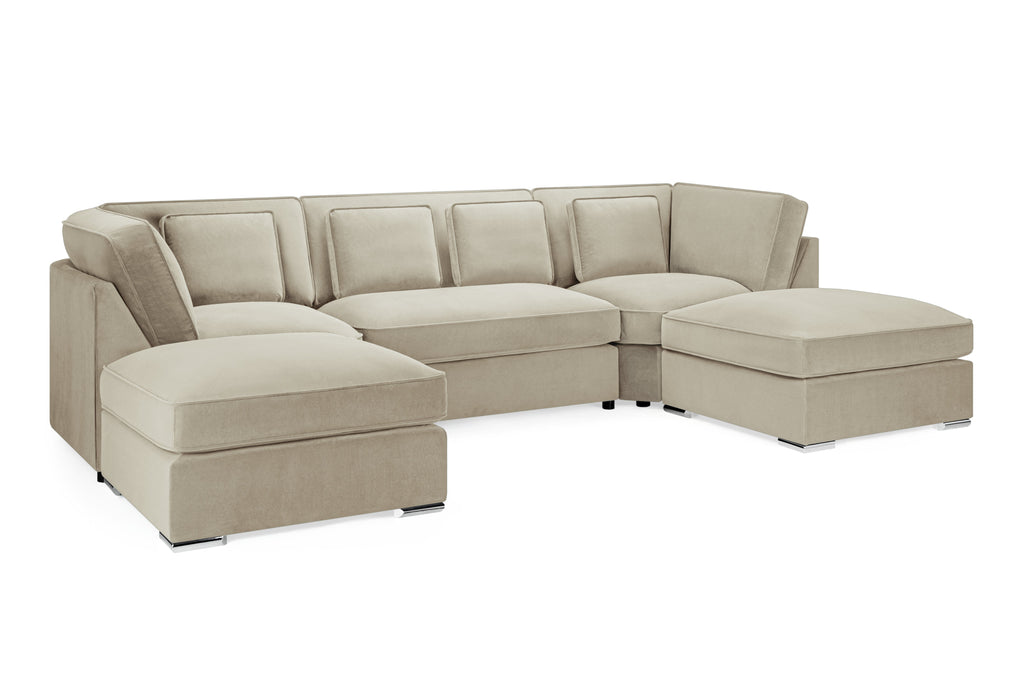 Cove Sofa Beige U Shape Corner