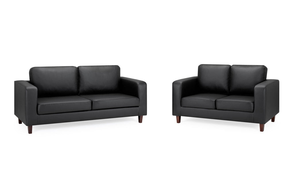 Drift Sofa Black 3+2 Set - Sofa Sloth