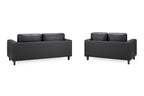 Drift Sofa Black 3+2 Set - Sofa Sloth