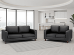 Drift Sofa Black 3+2 Set - Sofa Sloth
