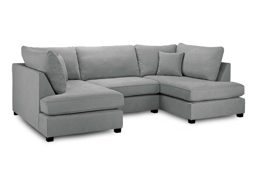 Eden Classic Sofa Grey U Shape Corner