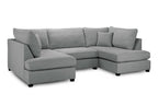 Eden Classic Sofa Grey U Shape Corner