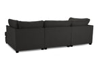 Eden Classic Sofa Black U Shape Corner